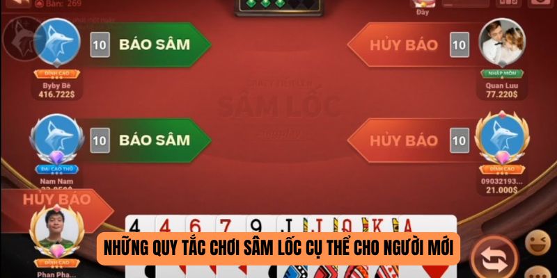 Những quy tắc chơi Sâm Lốc cụ thể cho người mới